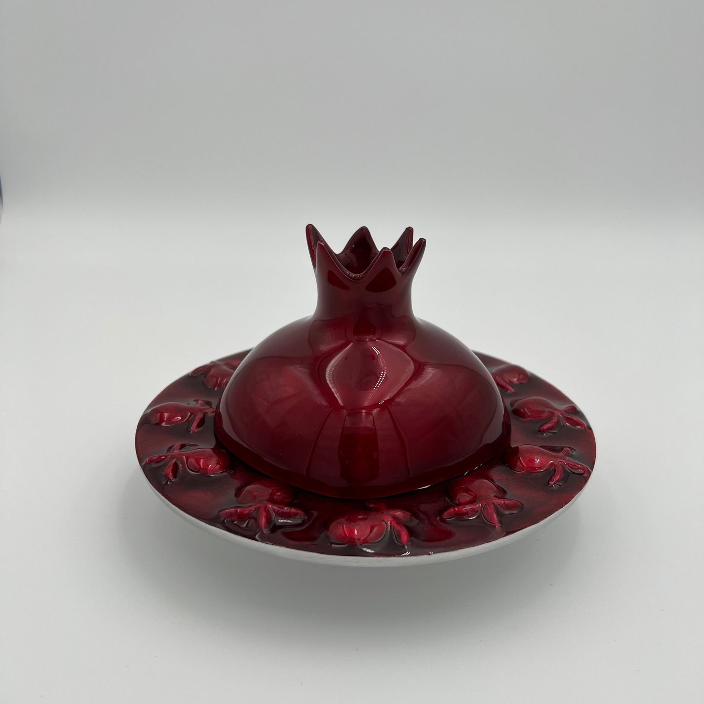 Large Pomegranate Honey Dish