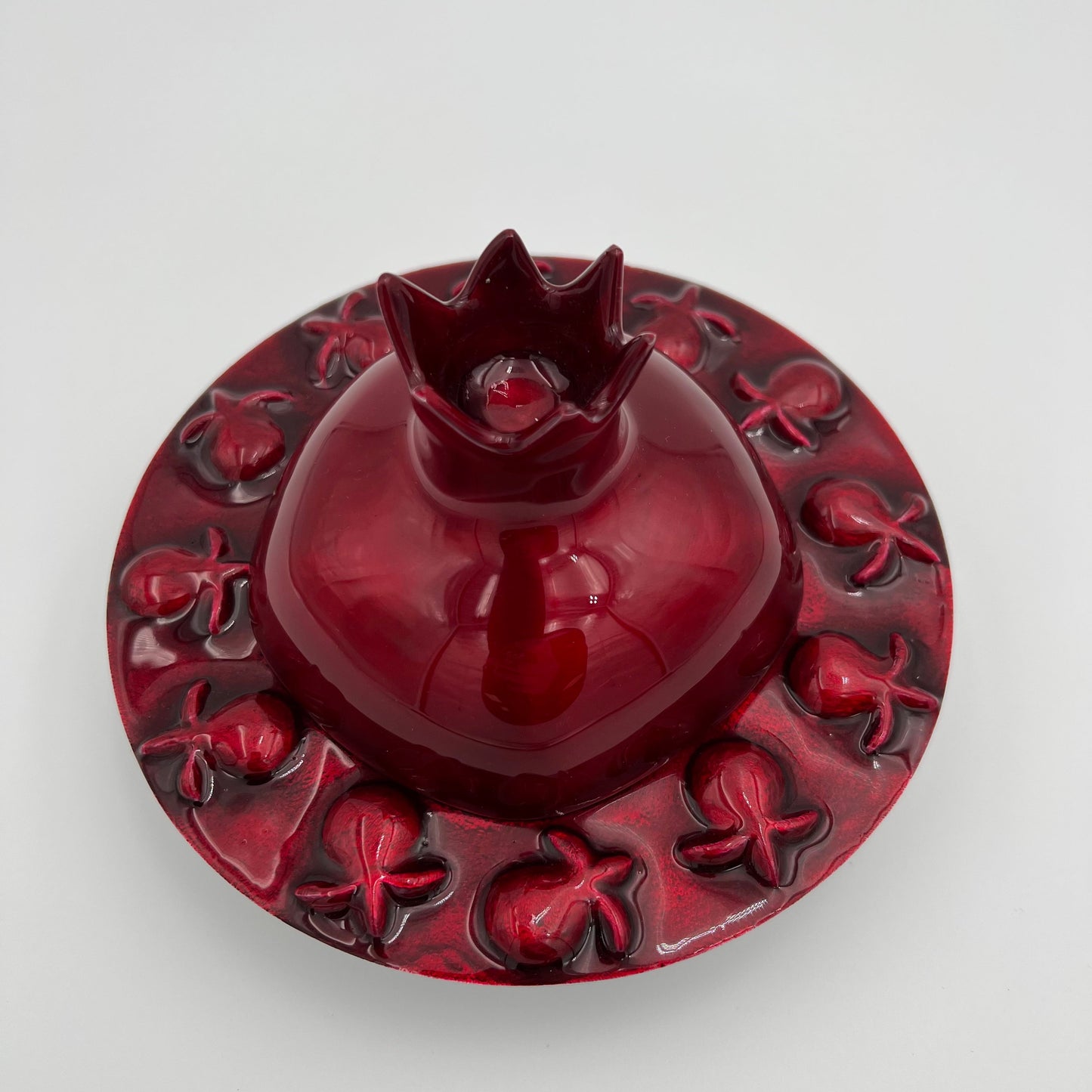 Large Pomegranate Honey Dish